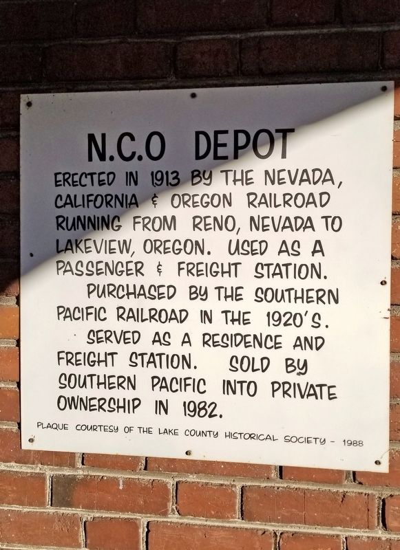 N.C.O. Depot Marker image. Click for full size.