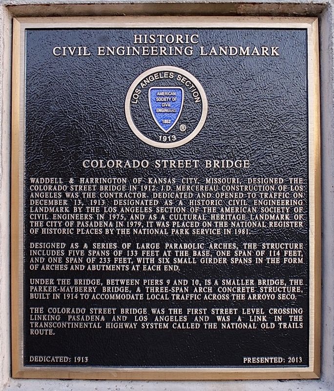 Colorado Street Bridge Marker image. Click for full size.