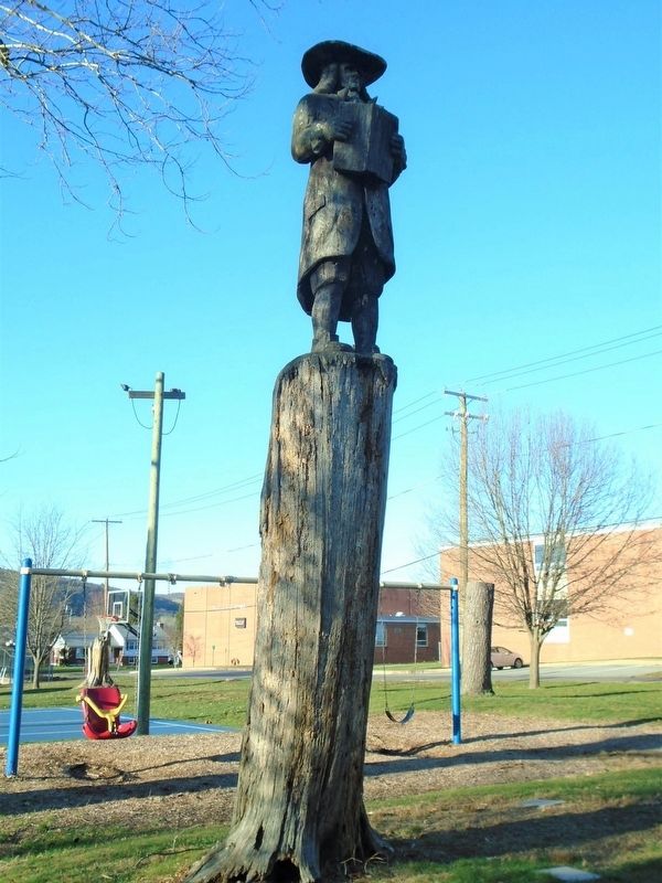 John Eves Sculpture in Community Park. Click for full size. John Eves Sculpture in Community Park image. Click for full size.