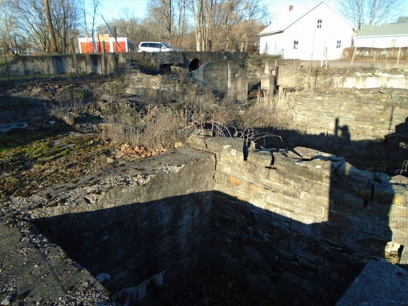Foundations of the 1852 Millville Grist Mill. Click for full size. Foundations of the 1852 Millville Grist Mill image. Click for full size.