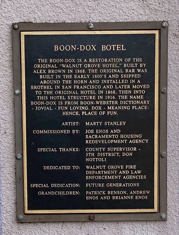 Boon-Dox Botel Marker image. Click for full size.
