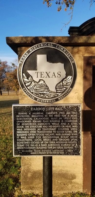 Carbon City Jail Marker image. Click for full size.