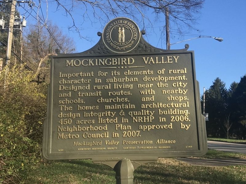 Mockingbird Valley Marker (Side B) image. Click for full size.