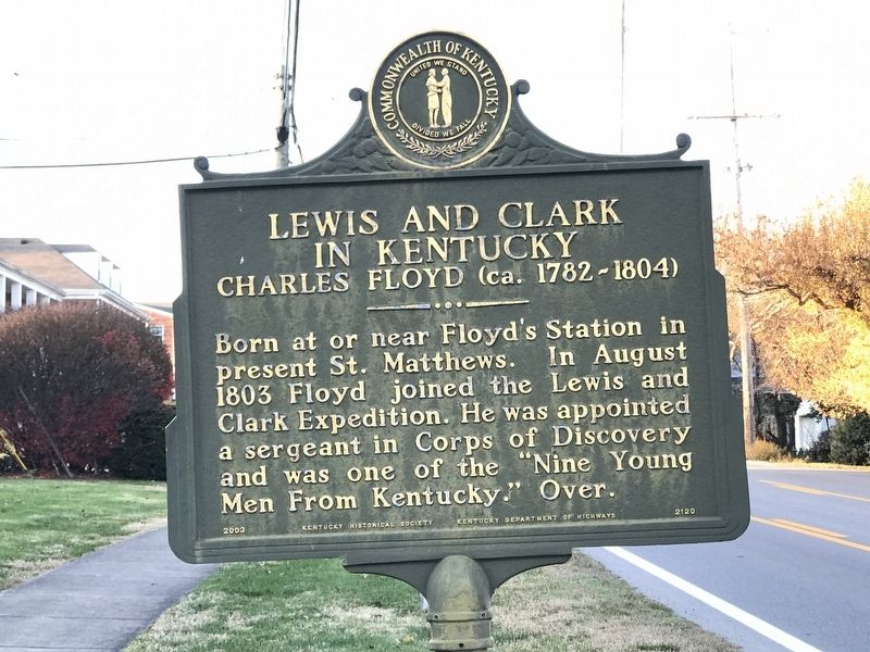 Lewis and Clark in Kentucky Marker. Click for full size. Lewis and Clark in Kentucky Marker image. Click for full size.