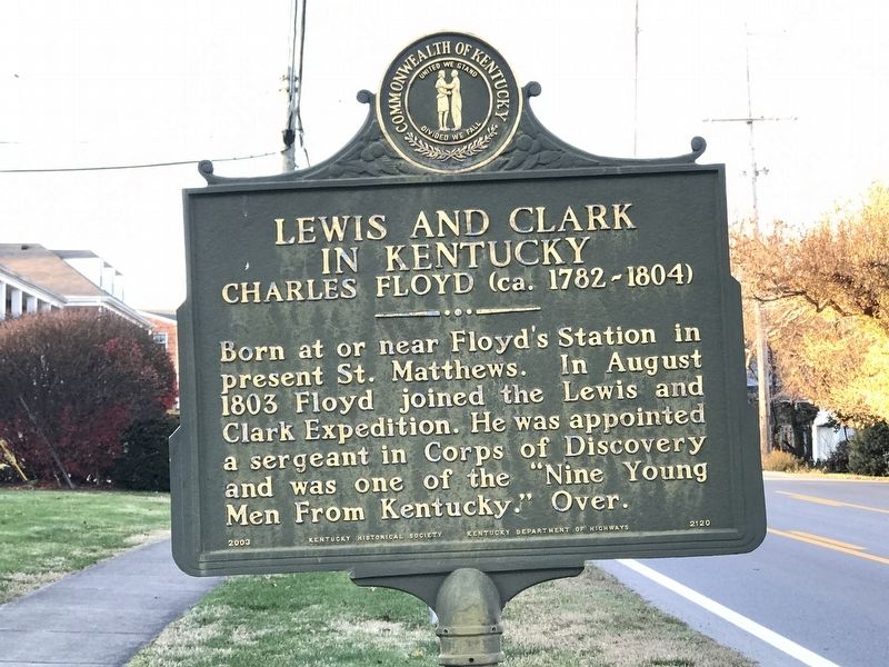 Lewis and Clark in Kentucky Marker image. Click for full size.