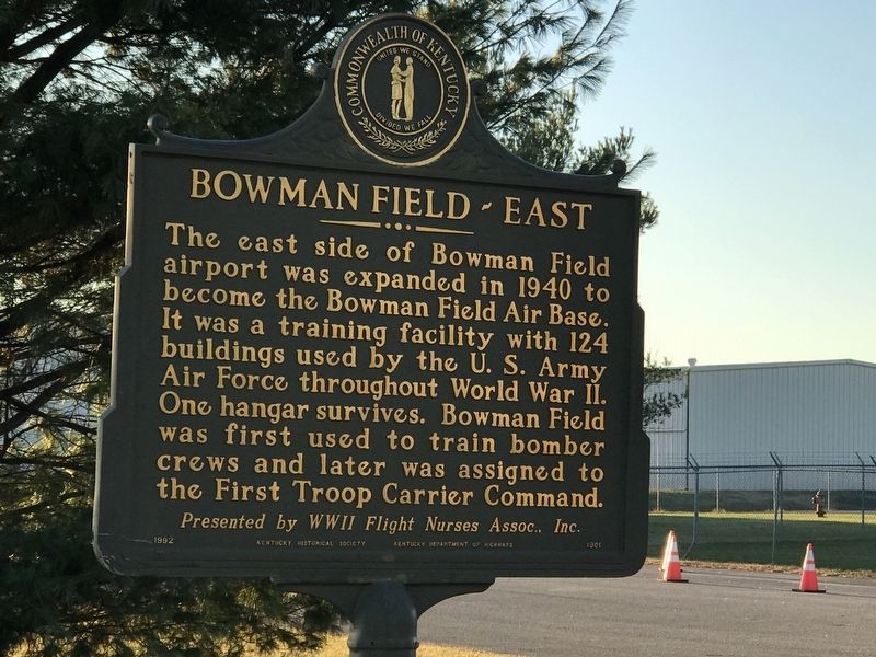 Bowman Field - East Marker (Side A) image. Click for full size.