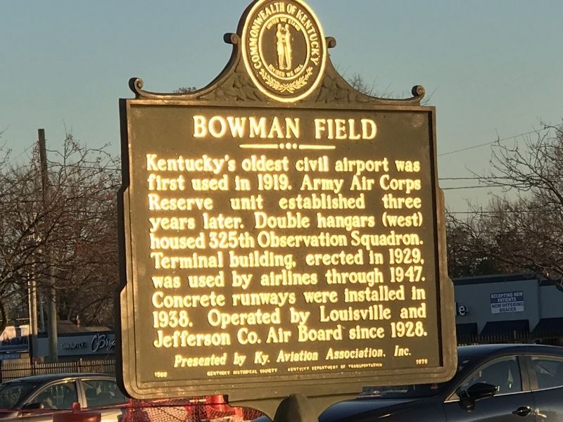Bowman Field Marker (Side A) image. Click for full size.