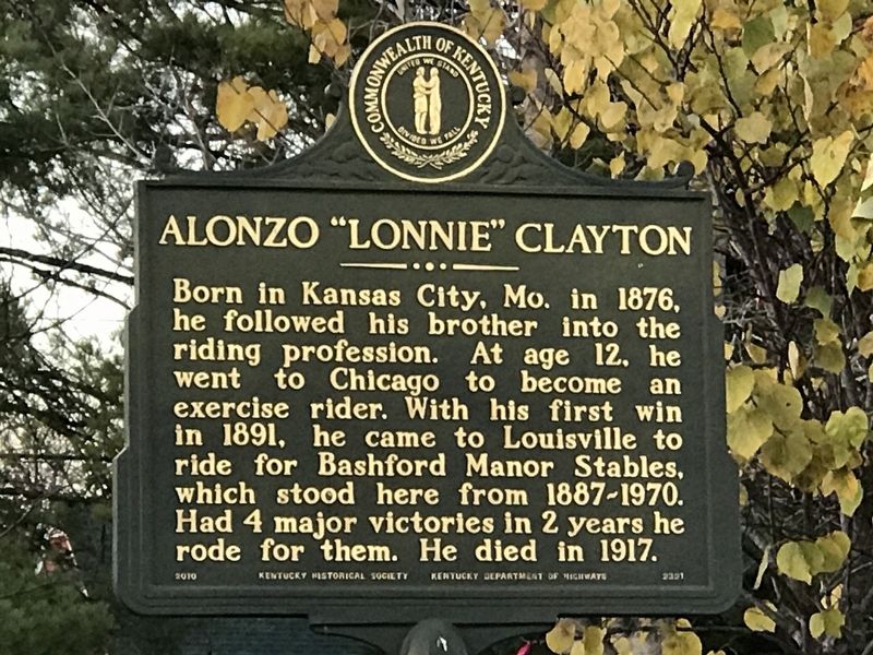 Alonzo "Lonnie" Clayton Marker image. Click for full size.