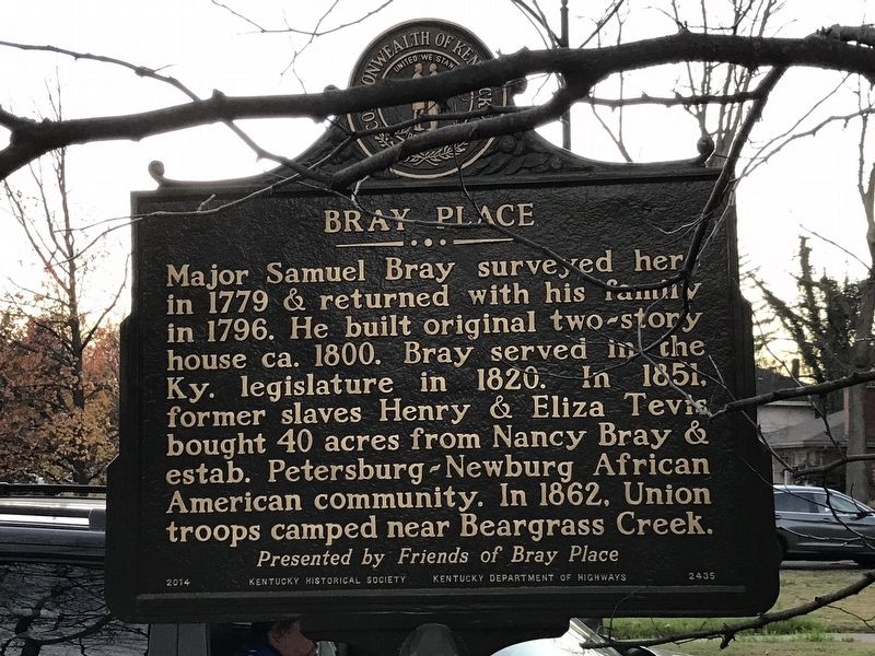 Bray Place Marker. Click for full size. Bray Place Marker image. Click for full size.