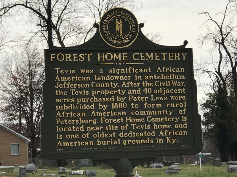 Forest Home Cemetery Marker (Side B) image. Click for full size.