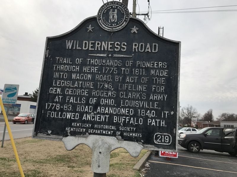 Wilderness Road Marker image. Click for full size.
