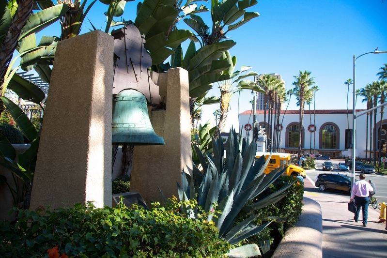 Bell of Dolores and Historical Marker image. Click for full size.