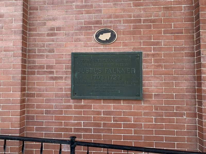 Zion Lutheran Church Marker image. Click for full size.
