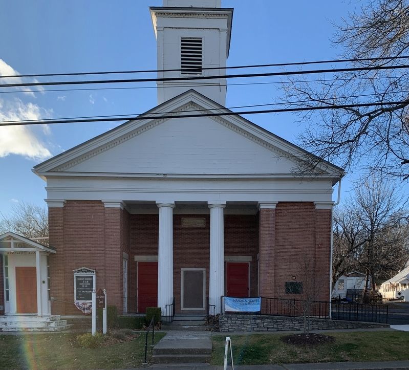 Zion Lutheran Church and Marker image. Click for full size.