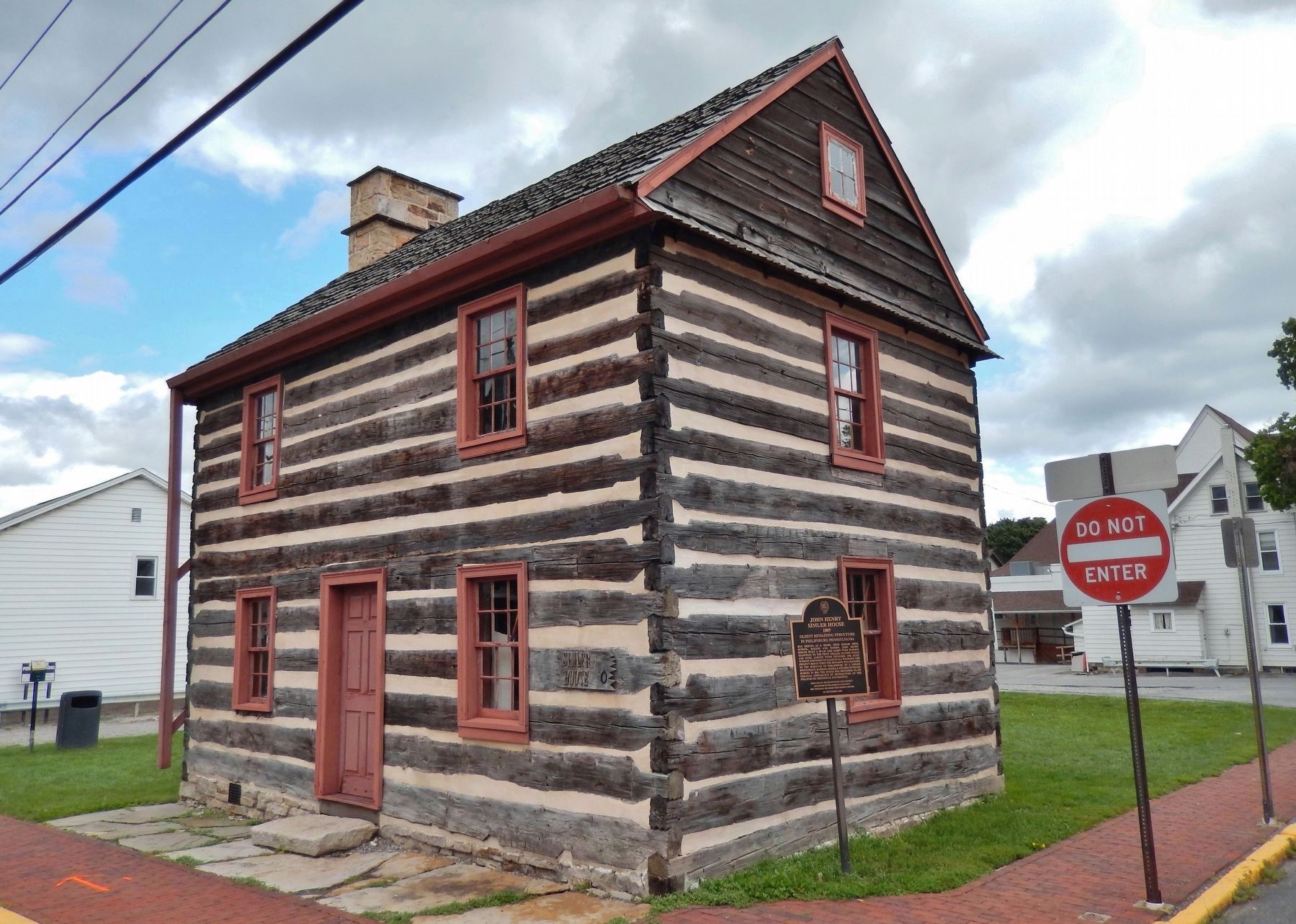 John Henry Simler House (<i>southwest elevation</i>) image. Click for full size.