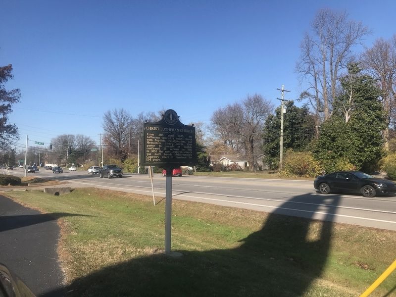 Christ Lutheran Church Marker image. Click for full size.
