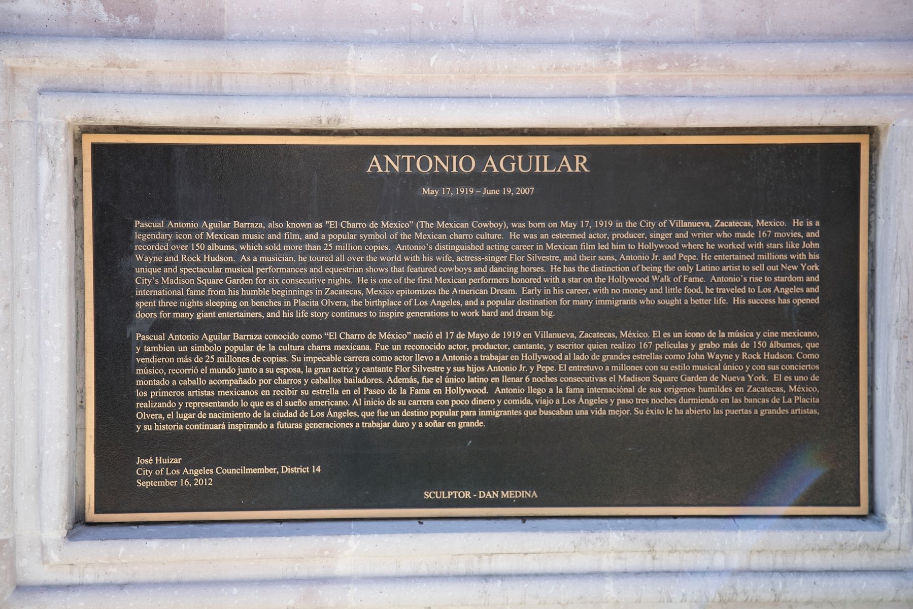 Antonio Aguilar Marker image. Click for full size.
