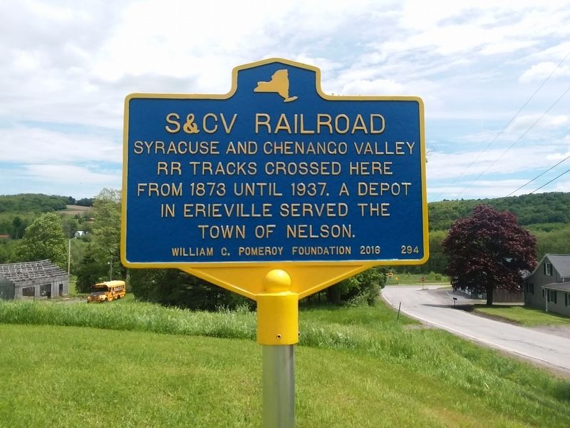 S&CV Railroad Marker image. Click for full size.