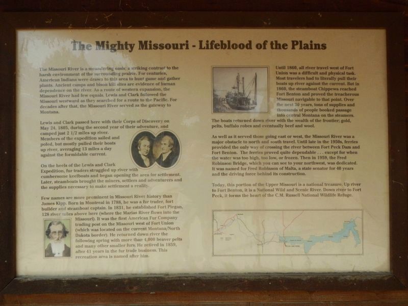 The Mighty Missouri - Lifeblood of the Plains Marker image. Click for full size.