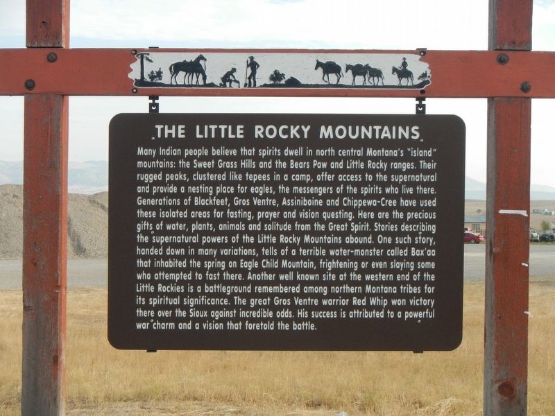 The Little Rocky Mountains Marker image. Click for full size.