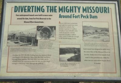 Diverting the Mighty Missouri Marker image. Click for full size.