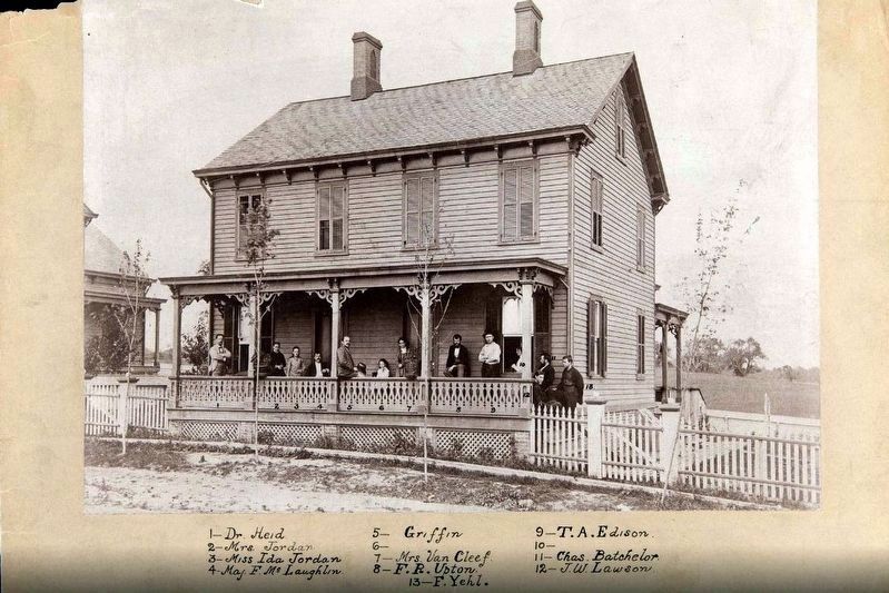 Sarah B. Jordan Boarding House at Menlo Park image. Click for full size.