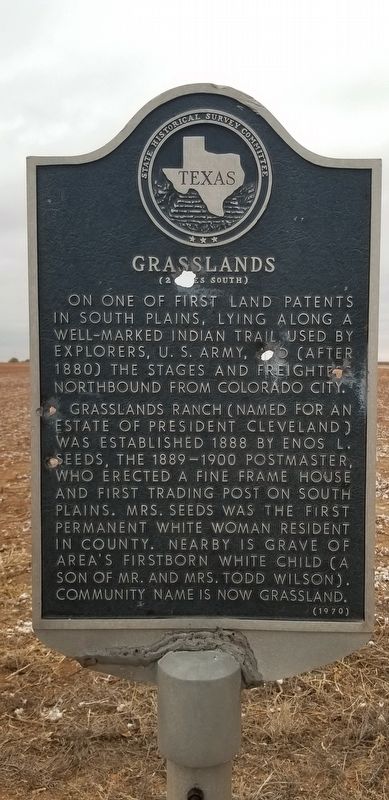 Grasslands Marker. Click for full size. Grasslands Marker image. Click for full size.