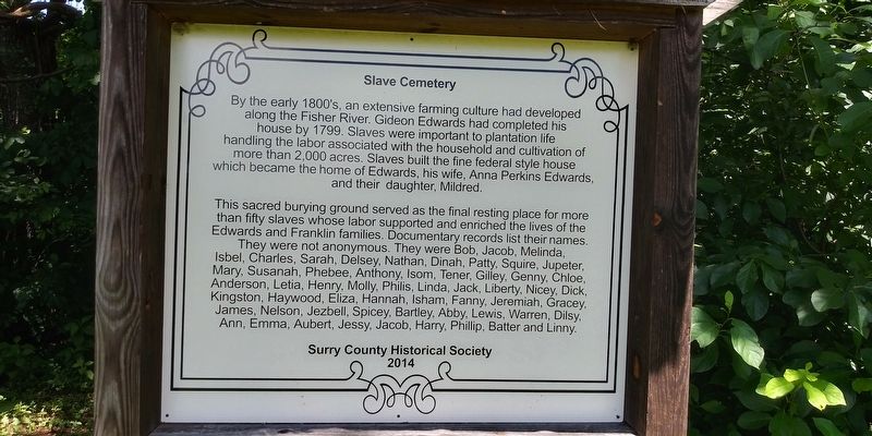 Slave Cemetery Marker image. Click for full size.