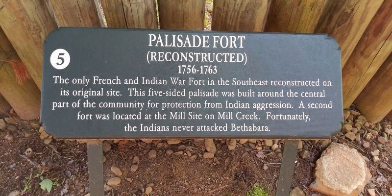 Palisade Fort Marker image. Click for full size.