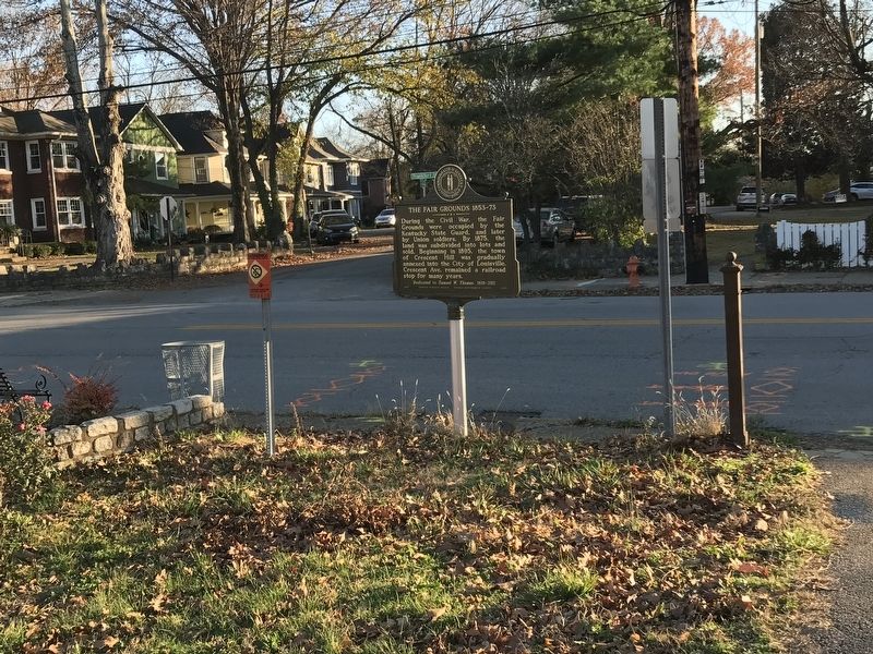 The Fair Grounds 1853-73 Marker. Click for full size. The Fair Grounds 1853-73 Marker image. Click for full size.