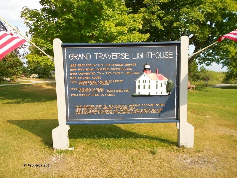 Grand Traverse Lighthouse Historical Marker