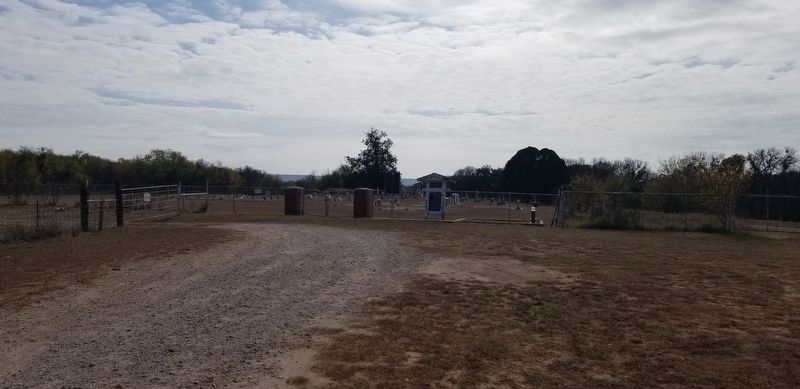 A view of the entrance to the Cox Cemetery.. Click for full size. A view of the entrance to the Cox Cemetery. image. Click for full size.
