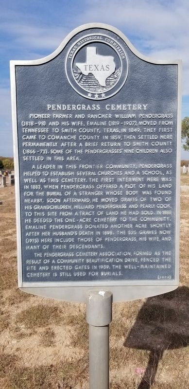 Pendergrass Cemetery Marker image. Click for full size.