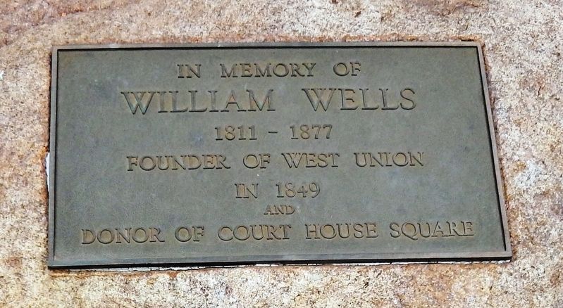 William Wells Marker. Click for full size. William Wells Marker image. Click for full size.