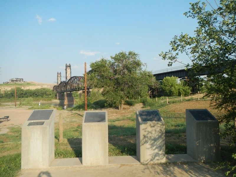 The Montana Eastern Railway Company Marker. Click for full size. The Montana Eastern Railway Company Marker image. Click for full size.