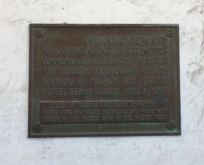 Founding of Mission San Jose Marker image. Click for full size.