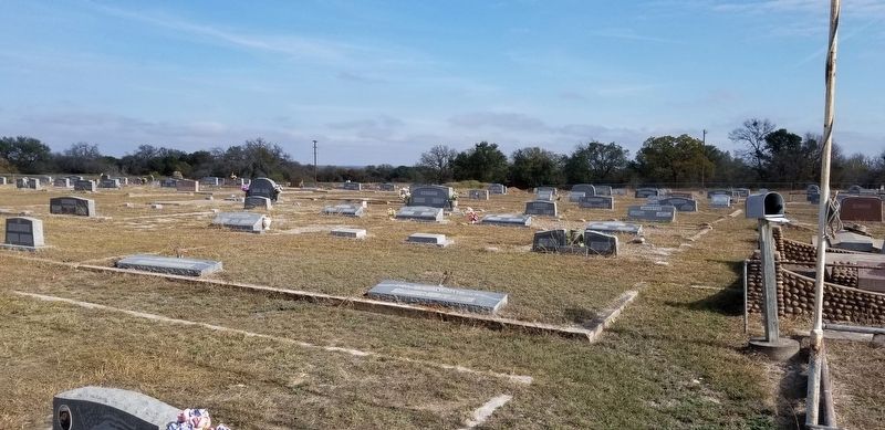 The Evergreen Cemetery has a large number of older graves. image. Click for full size.