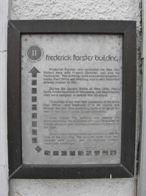 Frederick Forster Building Marker. Click for full size. Frederick Forster Building Marker image. Click for full size.