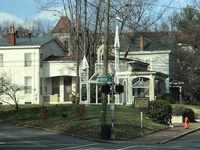 Highlands Neighborhood Marker. Click for full size. Highlands Neighborhood Marker image. Click for full size.