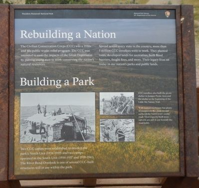 Rebuilding a Nation - Building a Park Marker image. Click for full size.