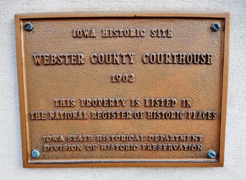 Webster County Courthouse Marker image. Click for full size.