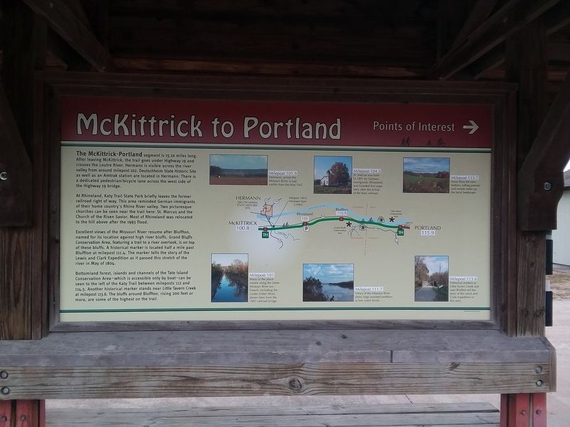 The McKittrick-Portland Marker image. Click for full size.