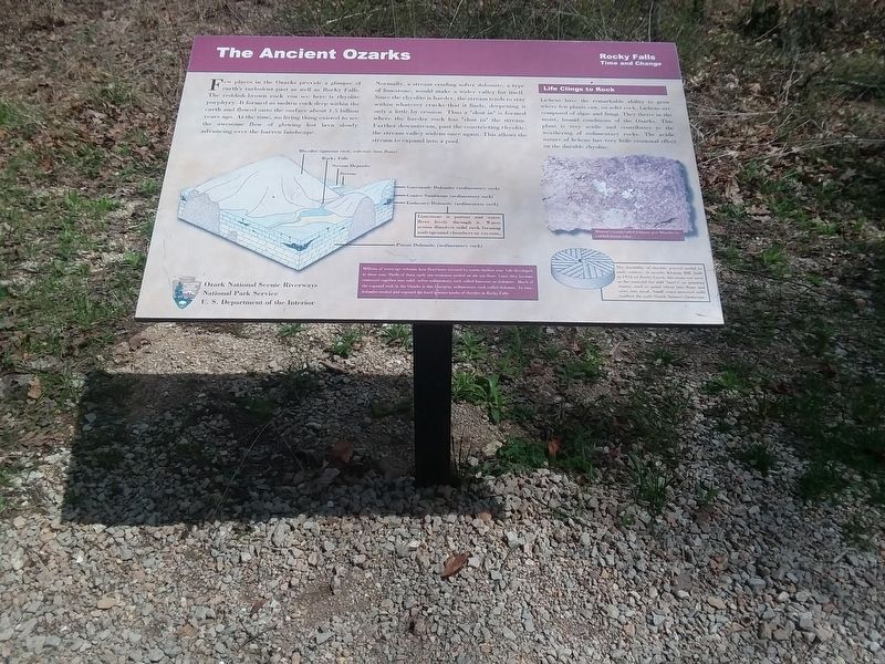The Ancient Ozarks Marker image. Click for full size.