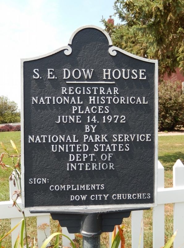 S. E. Dow House Marker image. Click for full size.