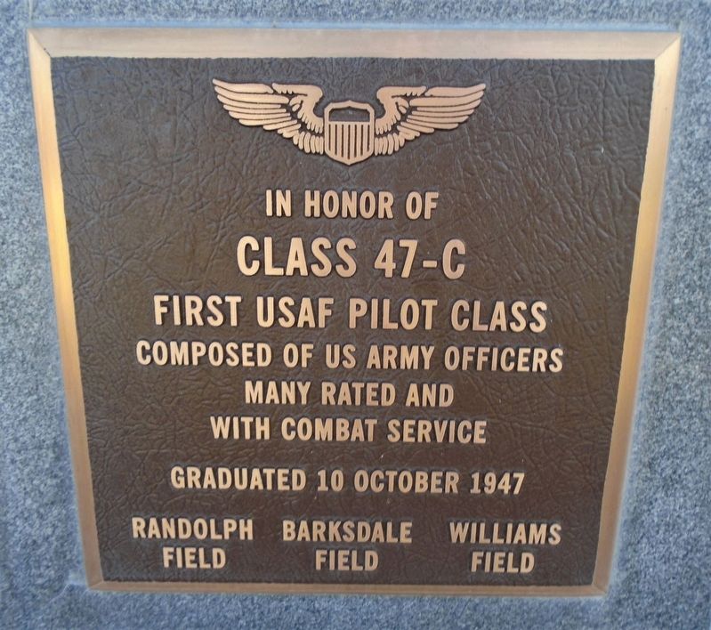 USAF Pilot Class 47-C Marker image. Click for full size.