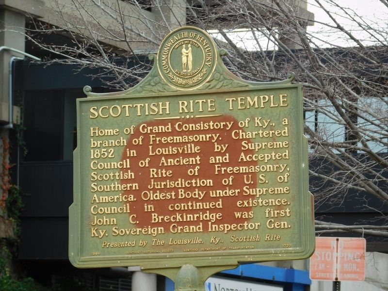Scottish Rite Temple Marker image. Click for full size.