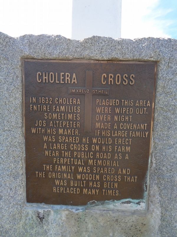 Cholera Cross Marker image. Click for full size.
