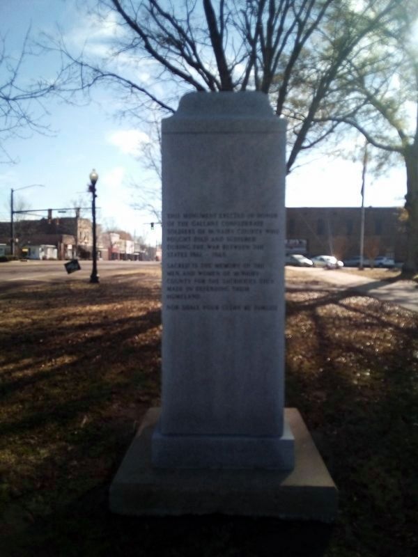 McNairy County Confederate Veterans Memorial, left image. Click for full size.