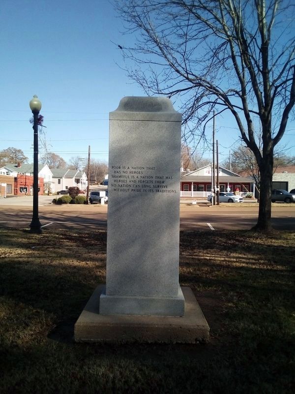 McNairy County Confederate Veterans Memorial reverse image. Click for full size.