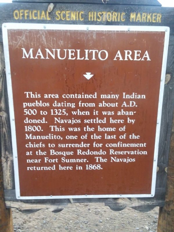 Manuelito Area Marker image. Click for full size.